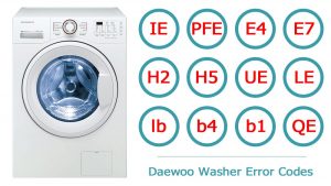 ارور ماشین لباسشویی دوو Daewoo